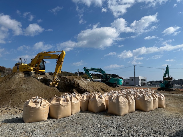 福島県双葉郡富岡町内物流センター新築工事に於ける地盤改良工事