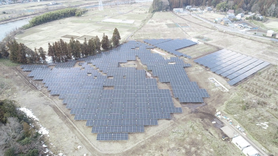 岐阜県本巣市内太陽光発電所新設工事竣工致しました。